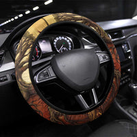 Léopold Sédar Senghor Steering Wheel Cover Sacred Baobab Tree Design African Roots and Symbols Theme Negritude Movement - Wonder Print Shop