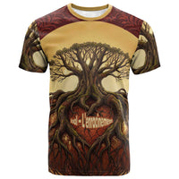 Léopold Sédar Senghor T shirt Sacred Baobab Tree Design African Roots and Symbols Theme Negritude Movement - Wonder Print Shop