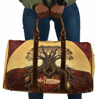 Léopold Sédar Senghor Travel Bag Sacred Baobab Tree Design African Roots and Symbols Theme Negritude Movement - Wonder Print Shop