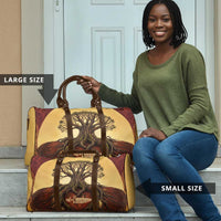 Léopold Sédar Senghor Travel Bag Sacred Baobab Tree Design African Roots and Symbols Theme Negritude Movement - Wonder Print Shop