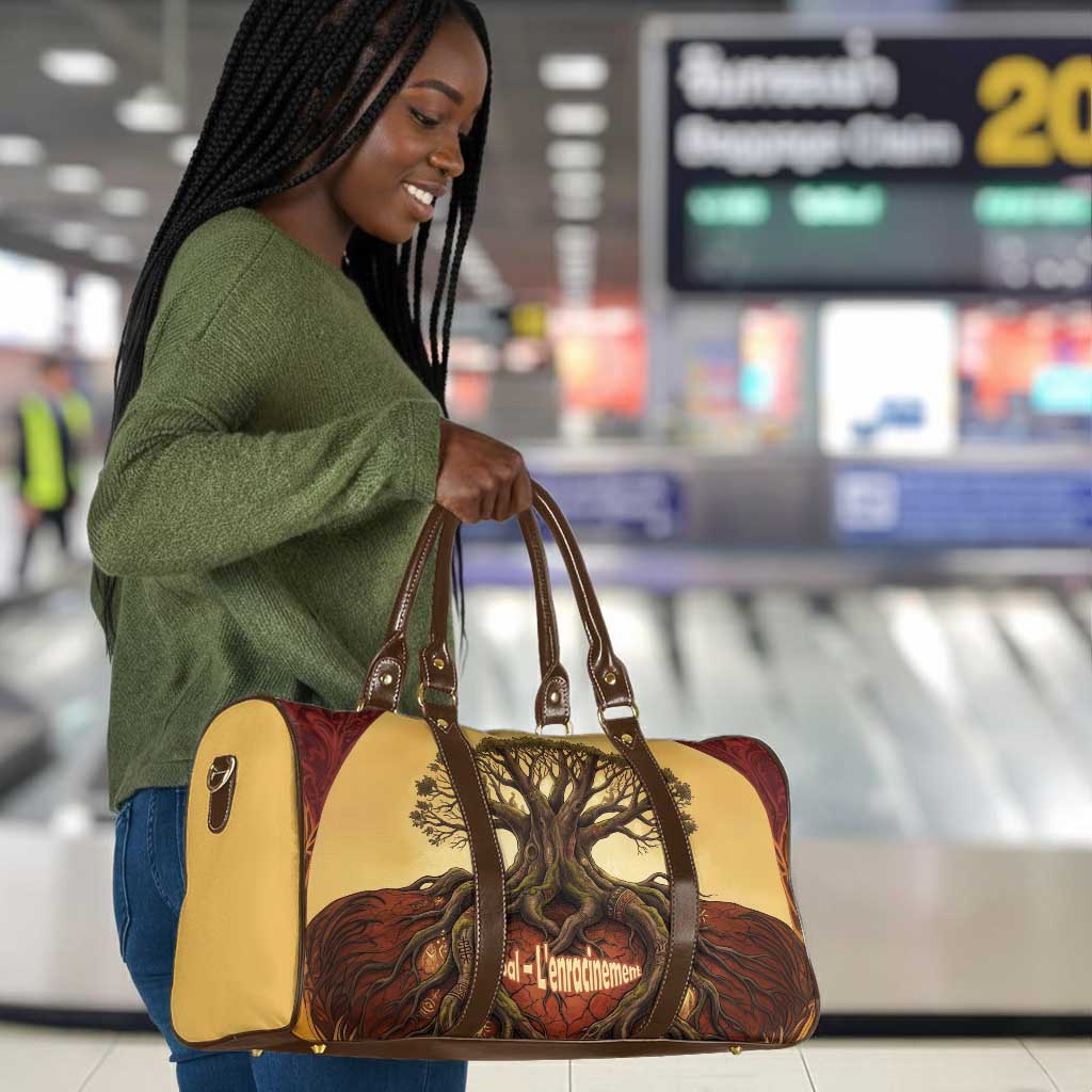 Léopold Sédar Senghor Travel Bag Sacred Baobab Tree Design African Roots and Symbols Theme Negritude Movement - Wonder Print Shop