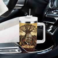 Léopold Sédar Senghor Tumbler With Handle Sacred Baobab Tree Design African Roots and Symbols Theme Negritude Movement - Wonder Print Shop