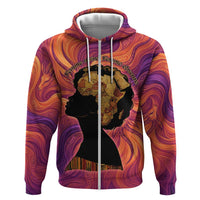 Léopold Sédar Senghor Hoodie Femme Noire Silhouette with Africa Map Pattern Vibrant Swirl Background - Wonder Print Shop