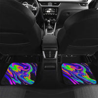 Funny Psychedelic Monkey Thinker Car Mats Trippy Curiosity Vibes