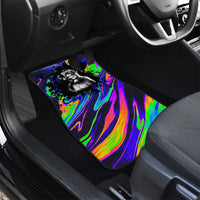 Funny Psychedelic Monkey Thinker Car Mats Trippy Curiosity Vibes