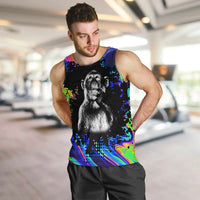 Funny Psychedelic Monkey Thinker Men Tank Top Trippy Curiosity Vibes