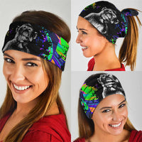 Funny Psychedelic Monkey Thinker Neck Gaiter Trippy Curiosity Vibes