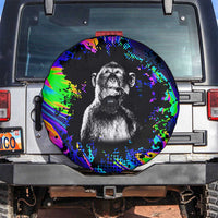 Funny Psychedelic Monkey Thinker Spare Tire Cover Trippy Curiosity Vibes