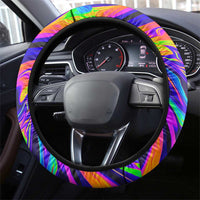 Funny Psychedelic Monkey Thinker Steering Wheel Cover Trippy Curiosity Vibes