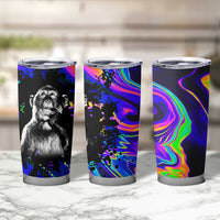 Funny Psychedelic Monkey Thinker Tumbler Cup Trippy Curiosity Vibes