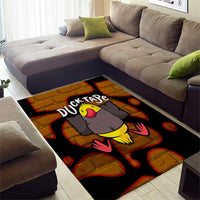 Funny Duck Tape Pun Art Area Rug Quirky Cartoon Duck Humor