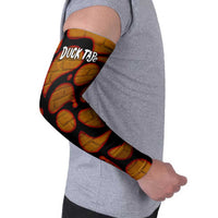 Funny Duck Tape Pun Art Arm Sleeves Quirky Cartoon Duck Humor