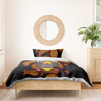 Funny Duck Tape Pun Art Bedding Set Quirky Cartoon Duck Humor