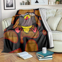 Funny Duck Tape Pun Art Blanket Quirky Cartoon Duck Humor