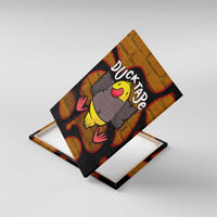 Funny Duck Tape Pun Art Canvas Wall Art Quirky Cartoon Duck Humor