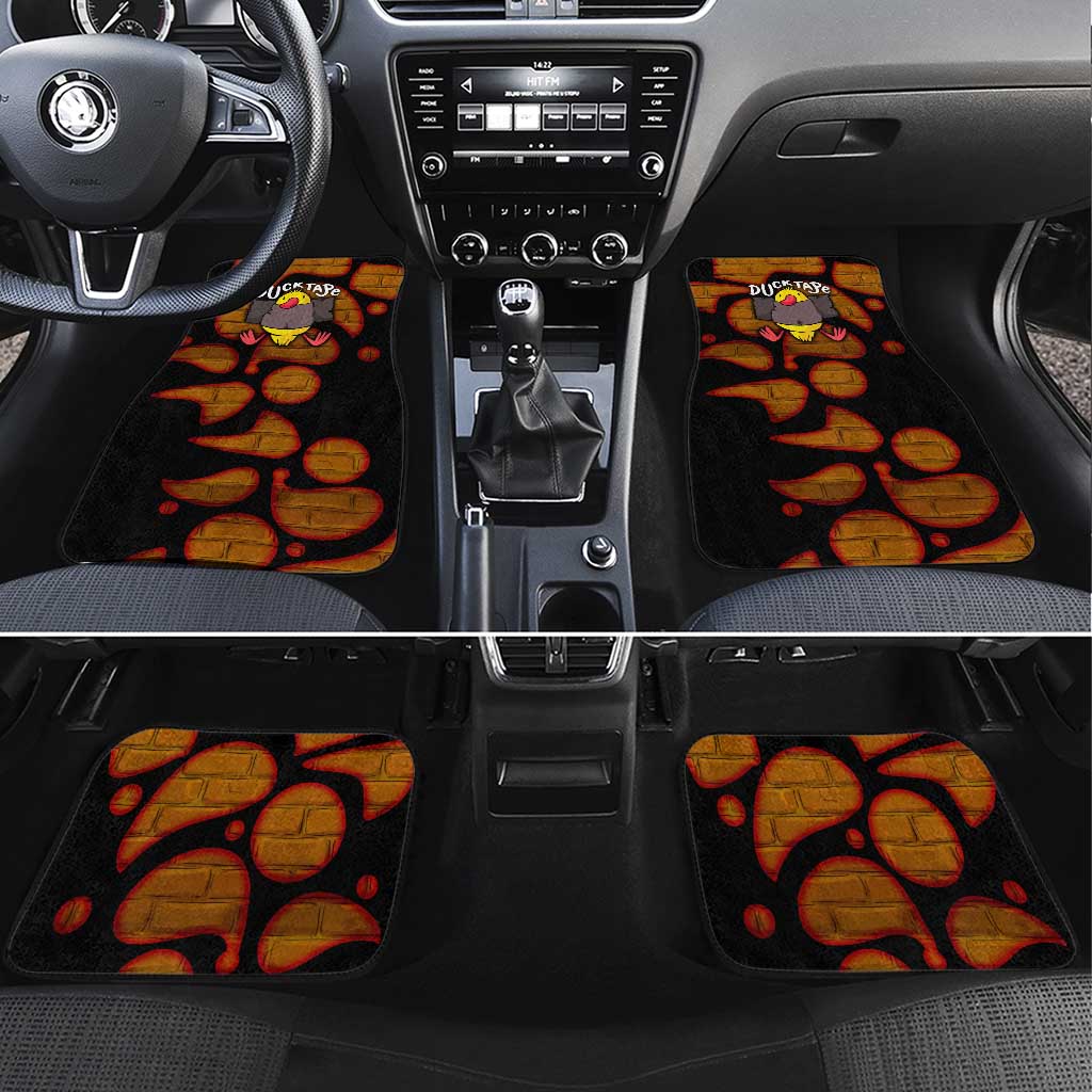 Funny Duck Tape Pun Art Car Mats Quirky Cartoon Duck Humor