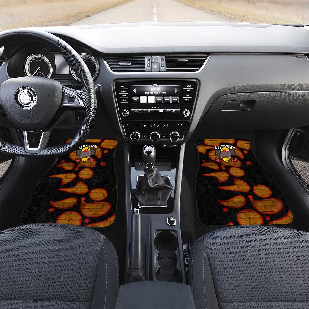Funny Duck Tape Pun Art Car Mats Quirky Cartoon Duck Humor
