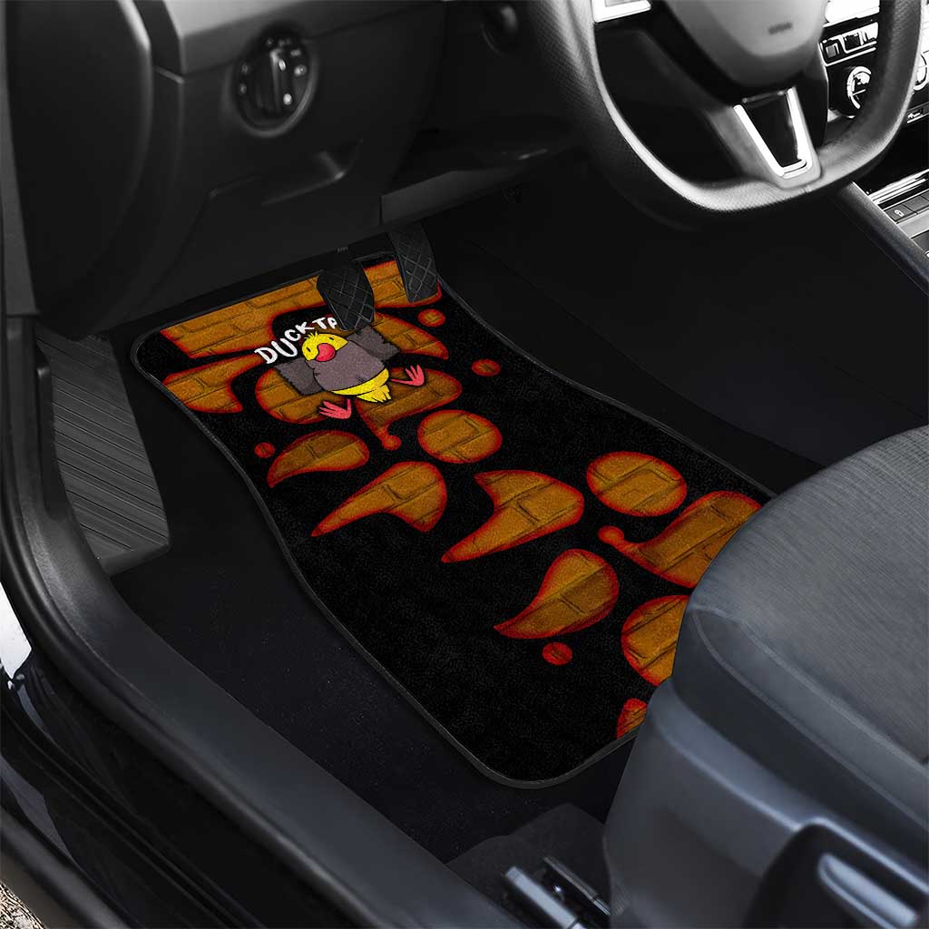 Funny Duck Tape Pun Art Car Mats Quirky Cartoon Duck Humor