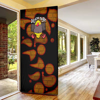 Funny Duck Tape Pun Art Door Cover Quirky Cartoon Duck Humor