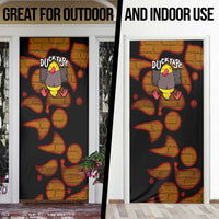 Funny Duck Tape Pun Art Door Cover Quirky Cartoon Duck Humor