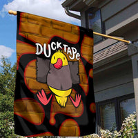 Funny Duck Tape Pun Art Garden Flag Quirky Cartoon Duck Humor