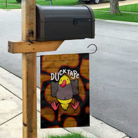 Funny Duck Tape Pun Art Garden Flag Quirky Cartoon Duck Humor