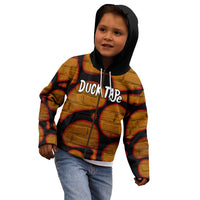 Funny Duck Tape Pun Art Kid Hoodie Quirky Cartoon Duck Humor