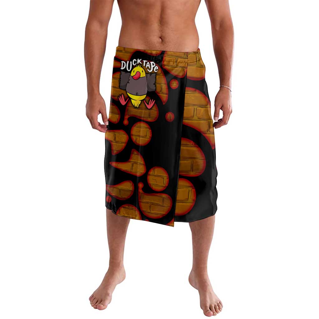 Funny Duck Tape Pun Art Lavalava Quirky Cartoon Duck Humor