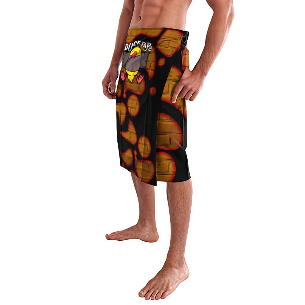 Funny Duck Tape Pun Art Lavalava Quirky Cartoon Duck Humor