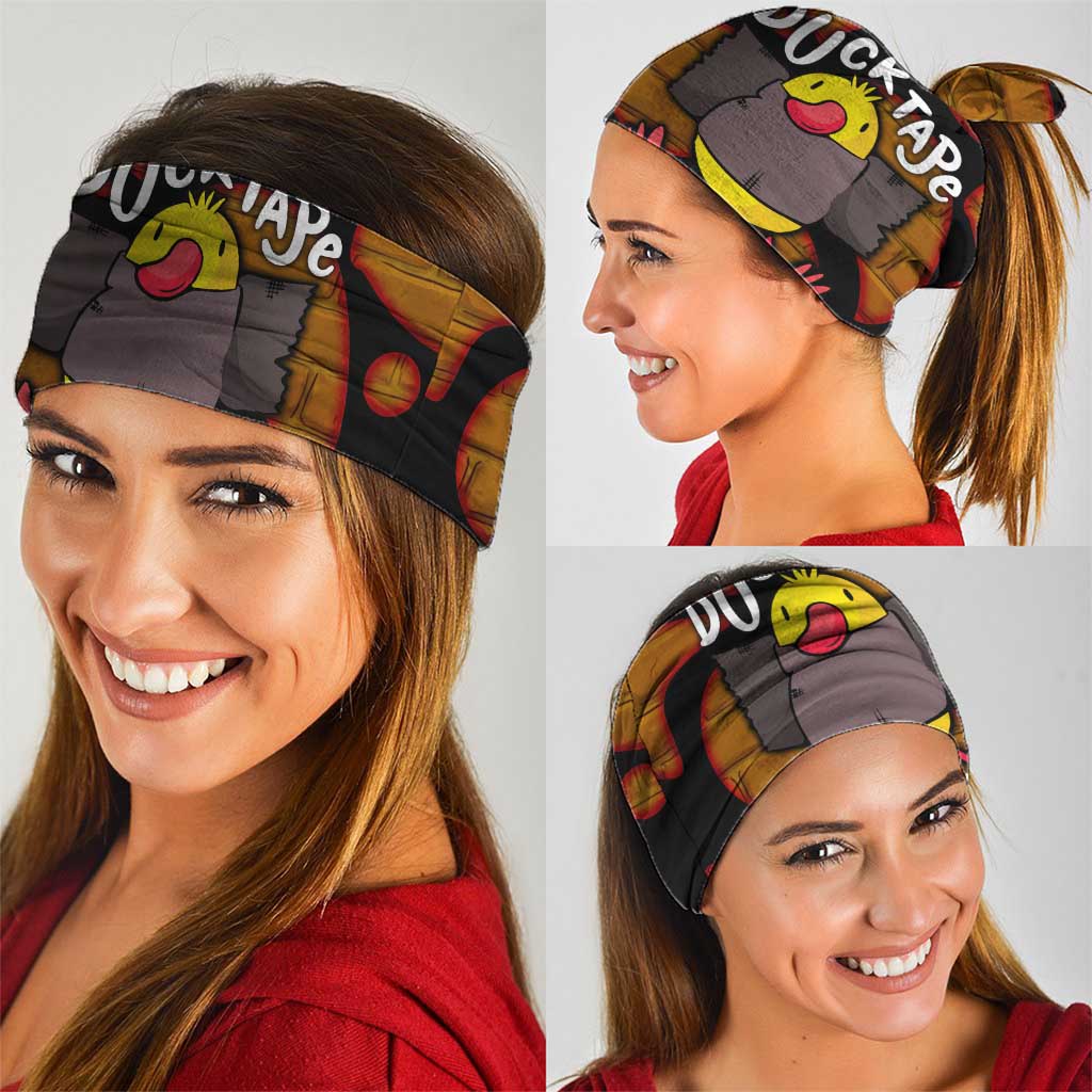 Funny Duck Tape Pun Art Neck Gaiter Quirky Cartoon Duck Humor