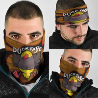 Funny Duck Tape Pun Art Neck Gaiter Quirky Cartoon Duck Humor
