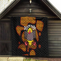 Funny Duck Tape Pun Art Quilt Quirky Cartoon Duck Humor