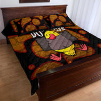 Funny Duck Tape Pun Art Quilt Bed Set Quirky Cartoon Duck Humor