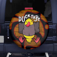Funny Duck Tape Pun Art Spare Tire Cover Quirky Cartoon Duck Humor
