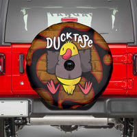 Funny Duck Tape Pun Art Spare Tire Cover Quirky Cartoon Duck Humor