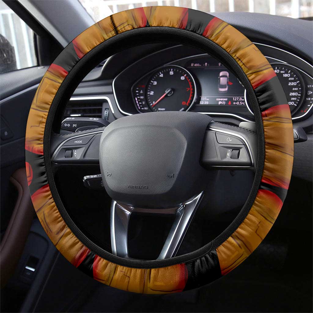 Funny Duck Tape Pun Art Steering Wheel Cover Quirky Cartoon Duck Humor