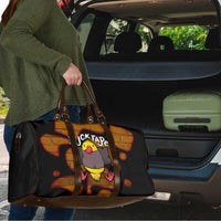 Funny Duck Tape Pun Art Travel Bag Quirky Cartoon Duck Humor