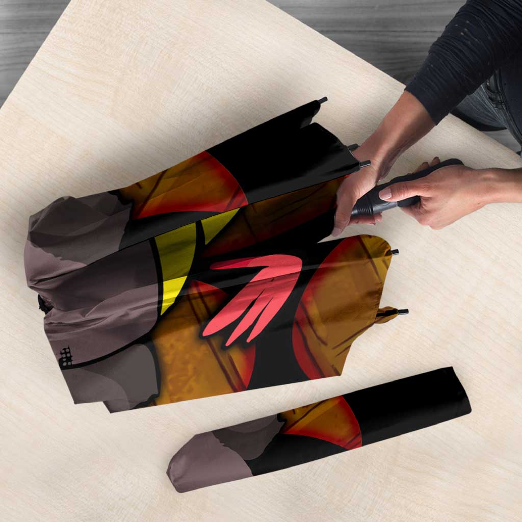 Funny Duck Tape Pun Art Umbrella Quirky Cartoon Duck Humor