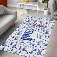 No Ice Please Cat Area Rug Grumpy Cat with Drink Humor