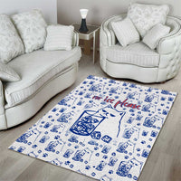 No Ice Please Cat Area Rug Grumpy Cat with Drink Humor