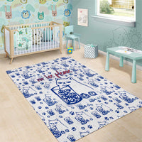 No Ice Please Cat Area Rug Grumpy Cat with Drink Humor