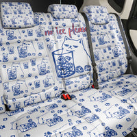No Ice Please Cat Back Car Seat Cover Grumpy Cat with Drink Humor