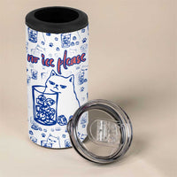 No Ice Please Cat 4 in 1 Can Cooler Tumbler Grumpy Cat with Drink Humor