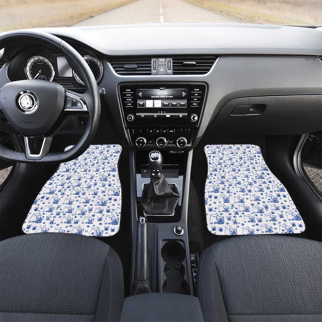 No Ice Please Cat Car Mats Grumpy Cat with Drink Humor