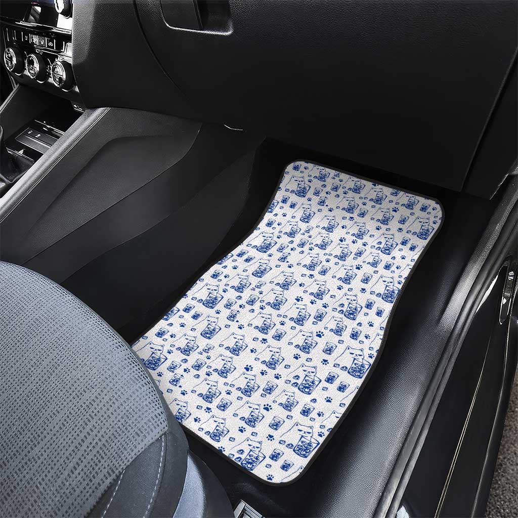 No Ice Please Cat Car Mats Grumpy Cat with Drink Humor