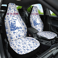 No Ice Please Cat Car Seat Cover Grumpy Cat with Drink Humor