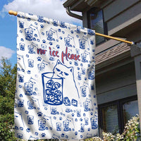 No Ice Please Cat Garden Flag Grumpy Cat with Drink Humor