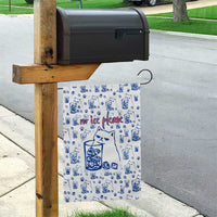 No Ice Please Cat Garden Flag Grumpy Cat with Drink Humor
