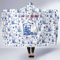 No Ice Please Cat Hooded Blanket Grumpy Cat with Drink Humor