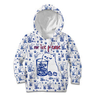 No Ice Please Cat Kid Hoodie Grumpy Cat with Drink Humor